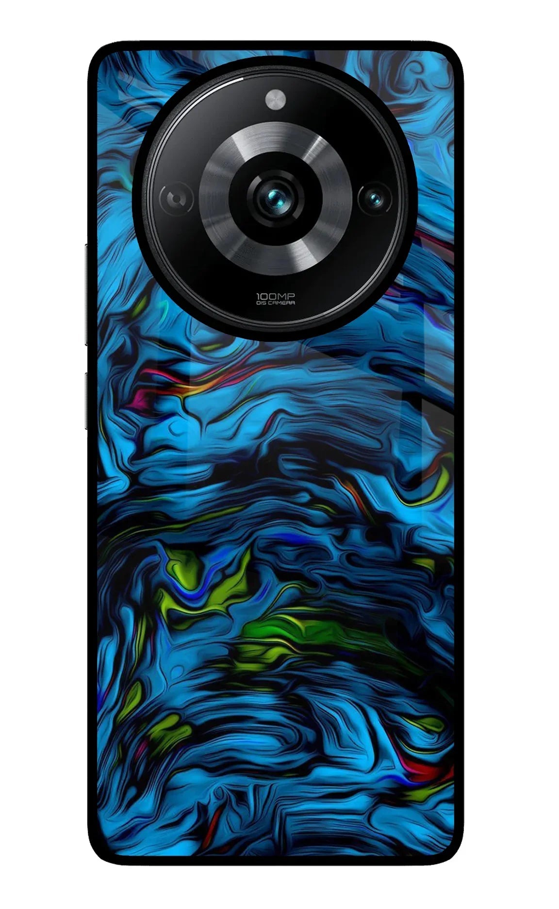 Dark Blue Abstract Realme Narzo 60 Pro Glass Case
