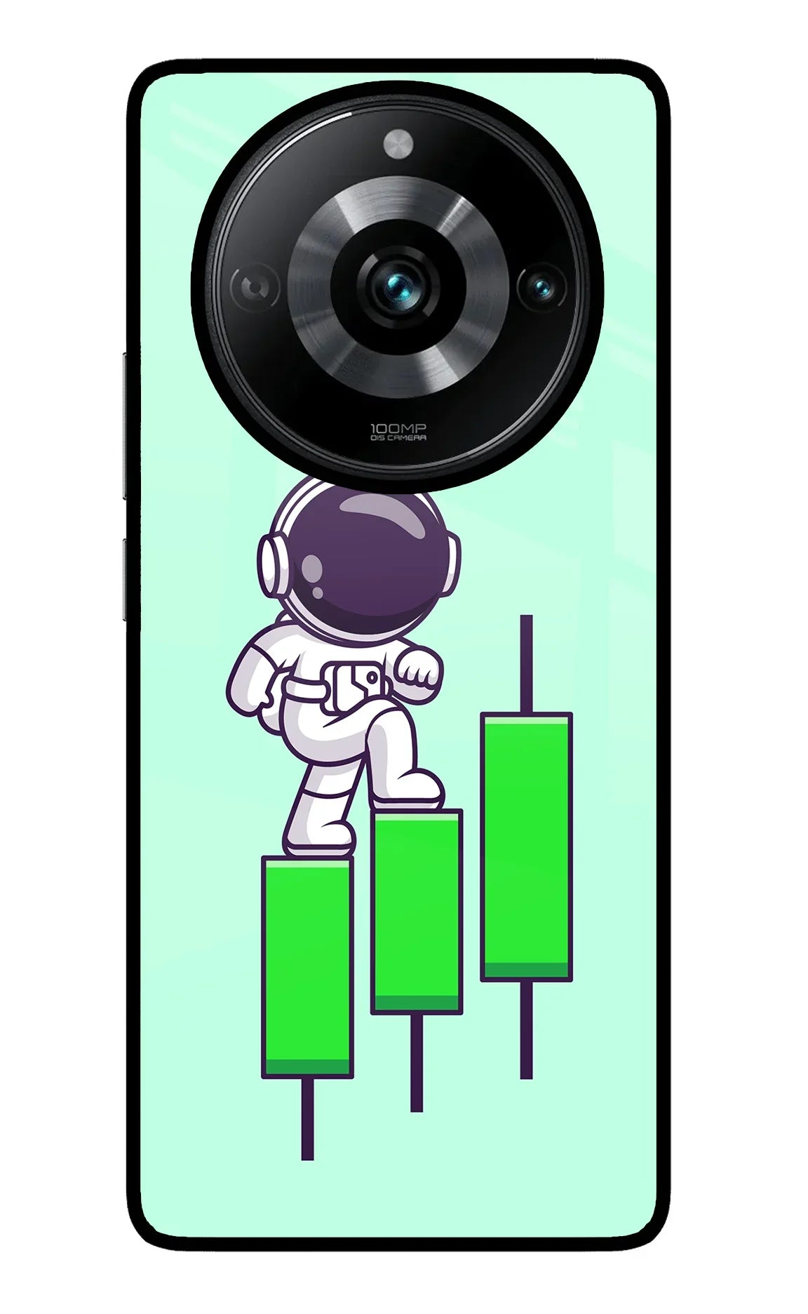 Astronaut Trader Realme Narzo 60 Pro Glass Case