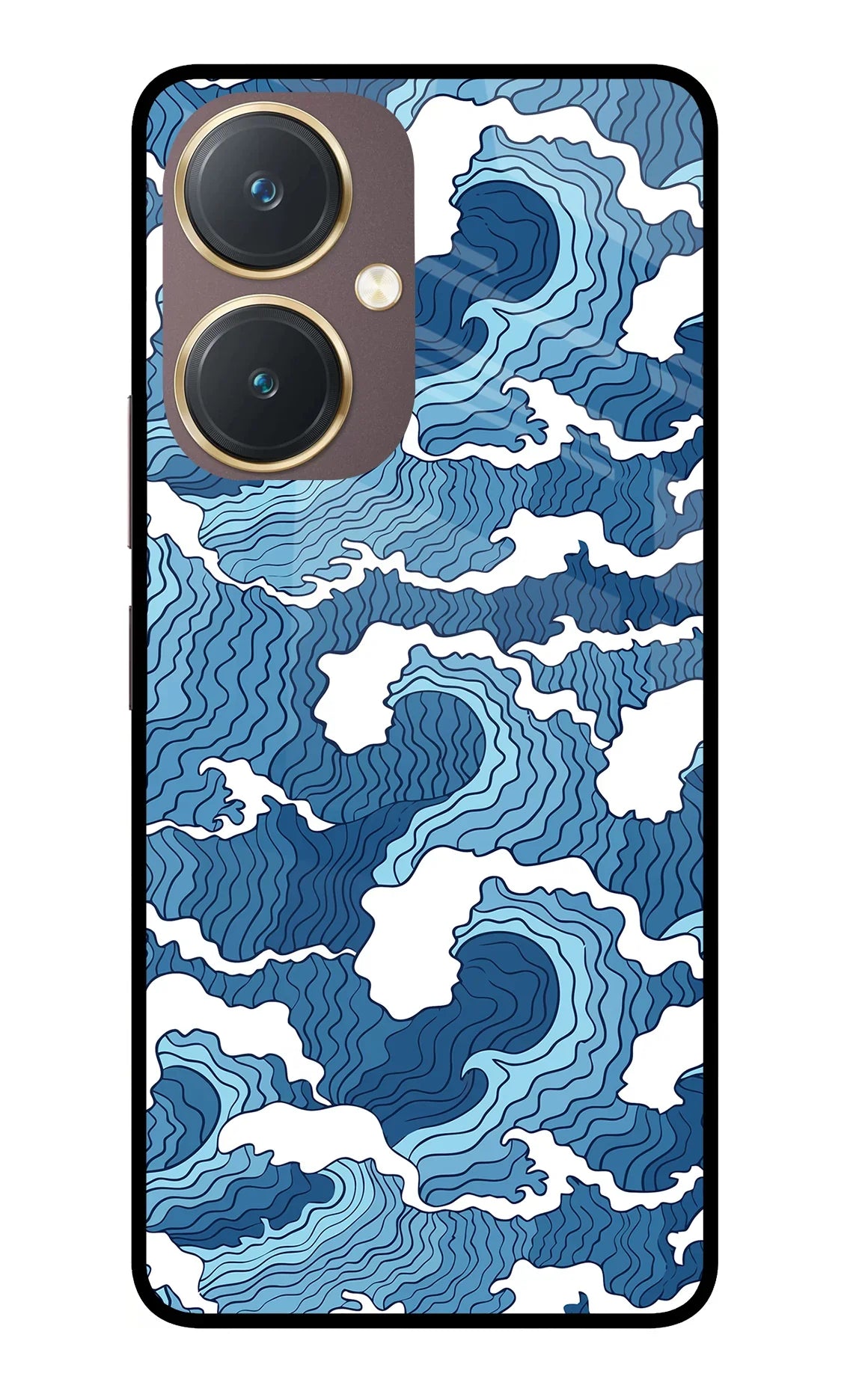 Blue Waves Vivo Y27 Back Cover