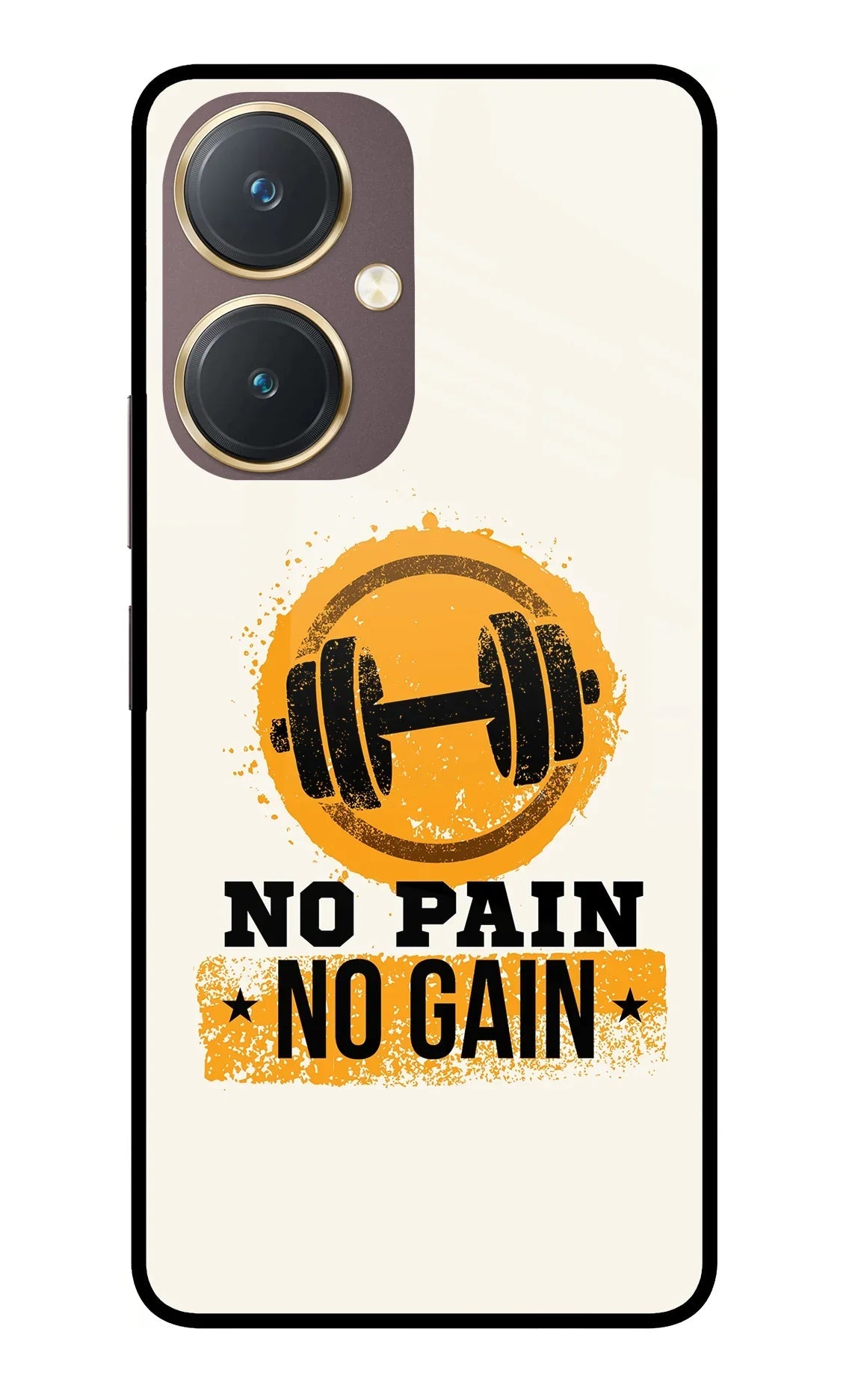 No Pain No Gain Vivo Y27 Glass Case