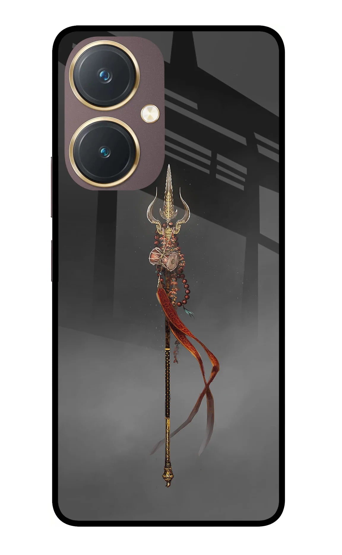 Shiv Trishul Vivo Y27 Glass Case