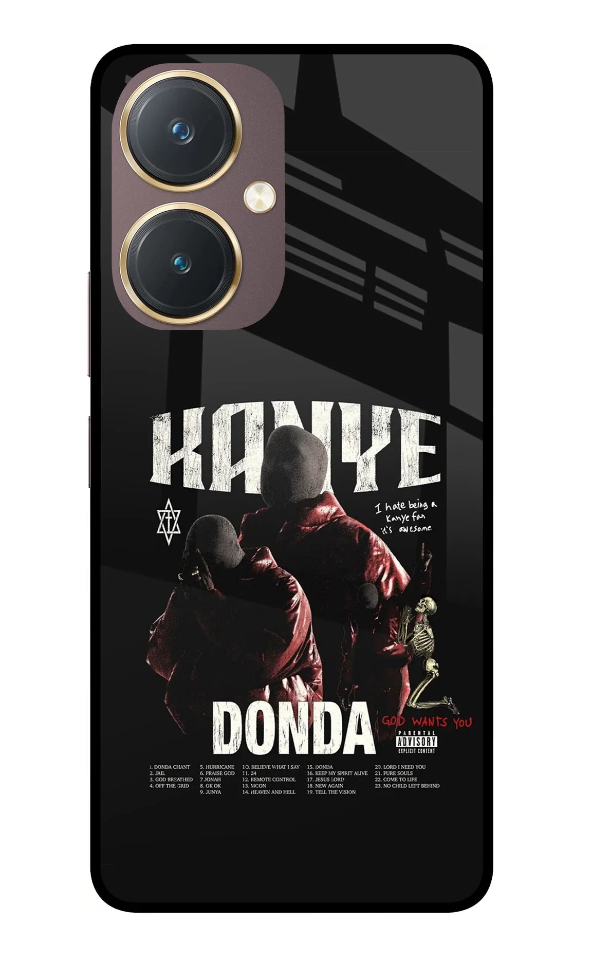 Donda Kanye West Vivo Y27 Glass Case