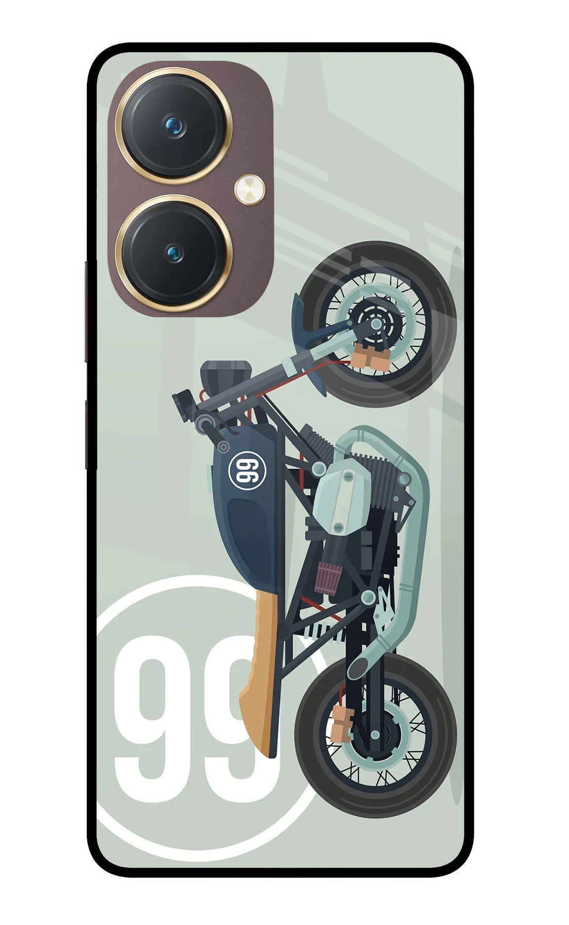 Classic Cafe Racer 99 Vivo Y27 Glass Case