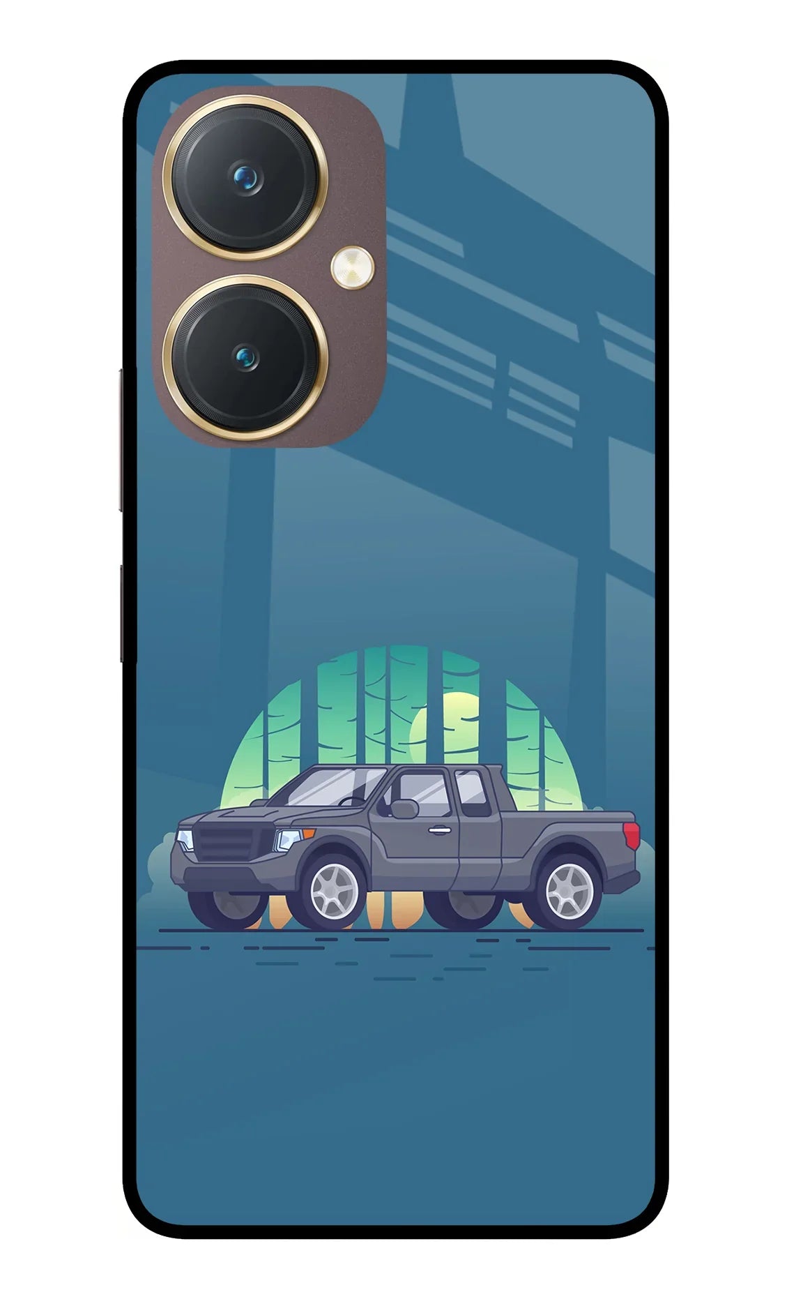Retro Garage Vibe Vivo Y27 Glass Case