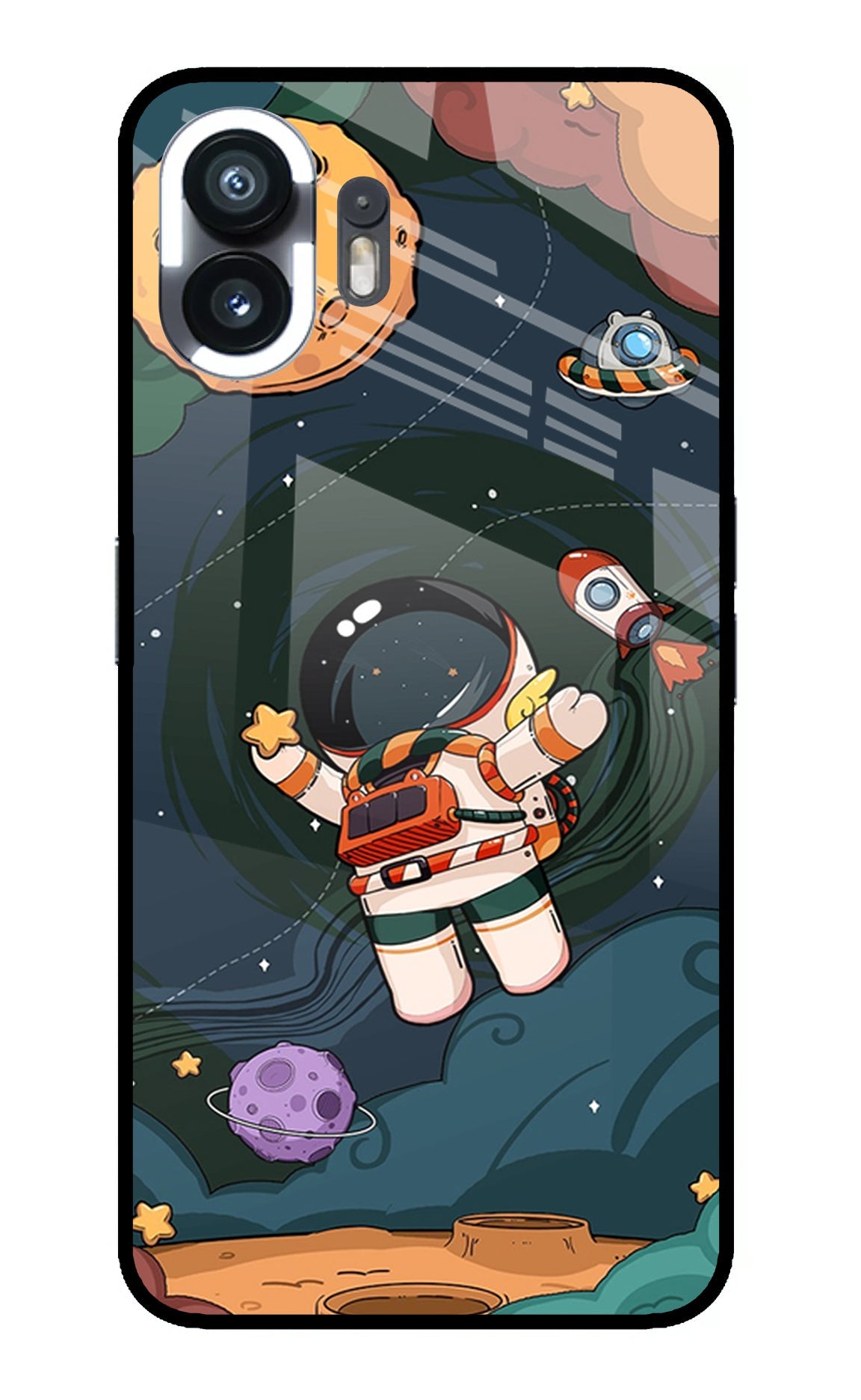 Cartoon Astronaut Nothing Phone 2 Back Cover