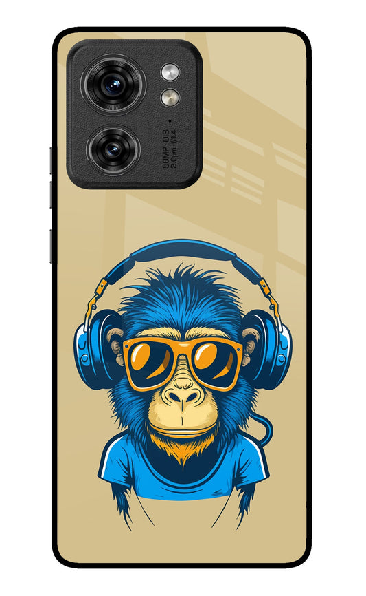 Monkey Headphone Moto Edge 40 Back Cover