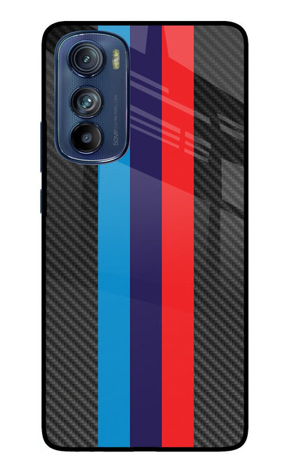 BMW Stripes Pattern Moto Edge 30 Back Cover