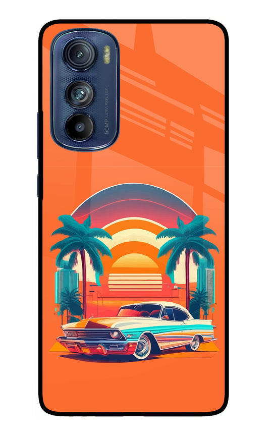 Palm Drive 80s Moto Edge 30 Back Cover