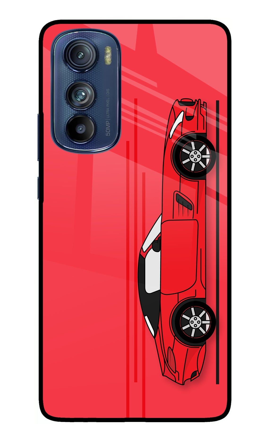 Red Velocity Moto Edge 30 Back Cover