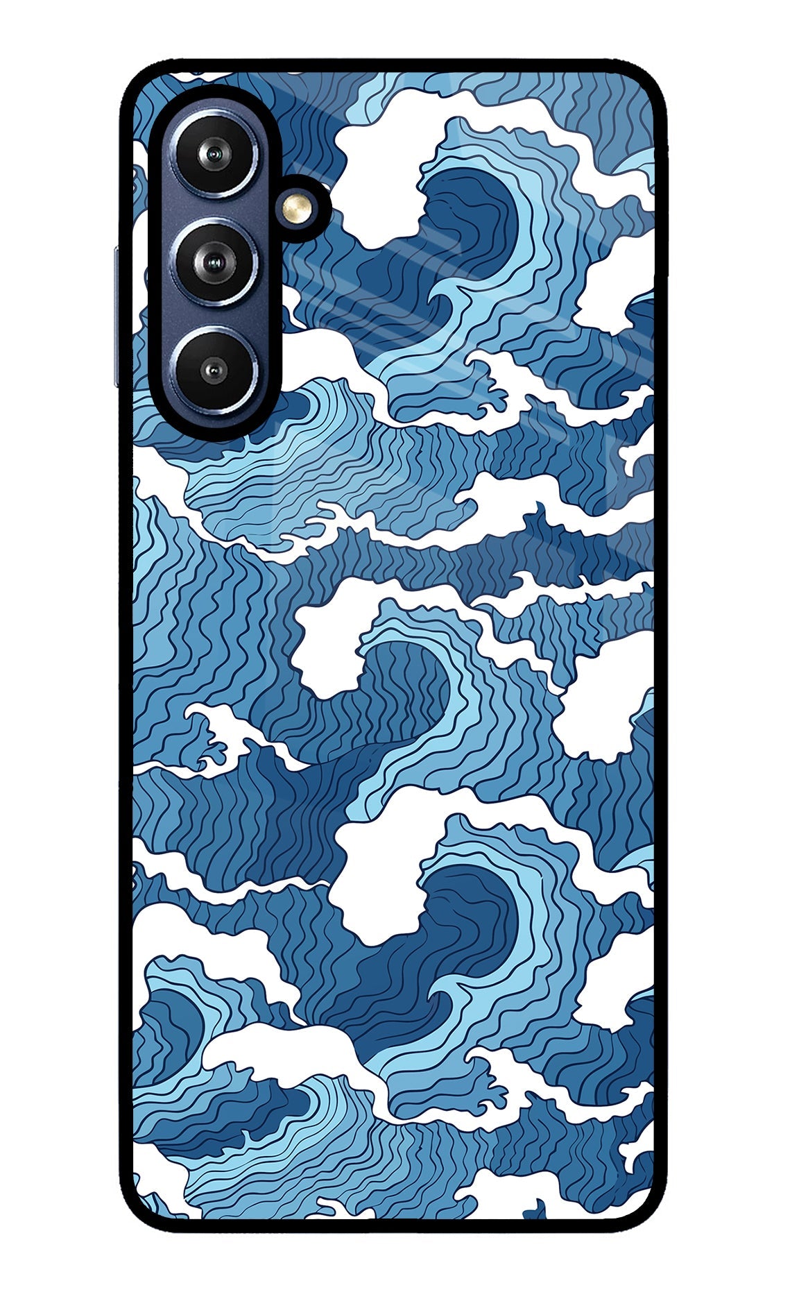 Blue Waves Samsung F54 5G Back Cover