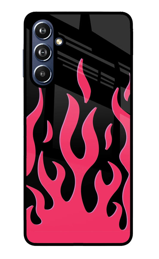 Fire Flames Samsung F54 5G Glass Case