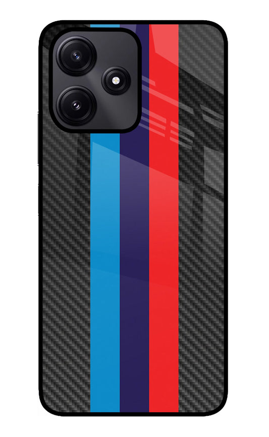 BMW Stripes Pattern Poco M6 Pro 5G Back Cover