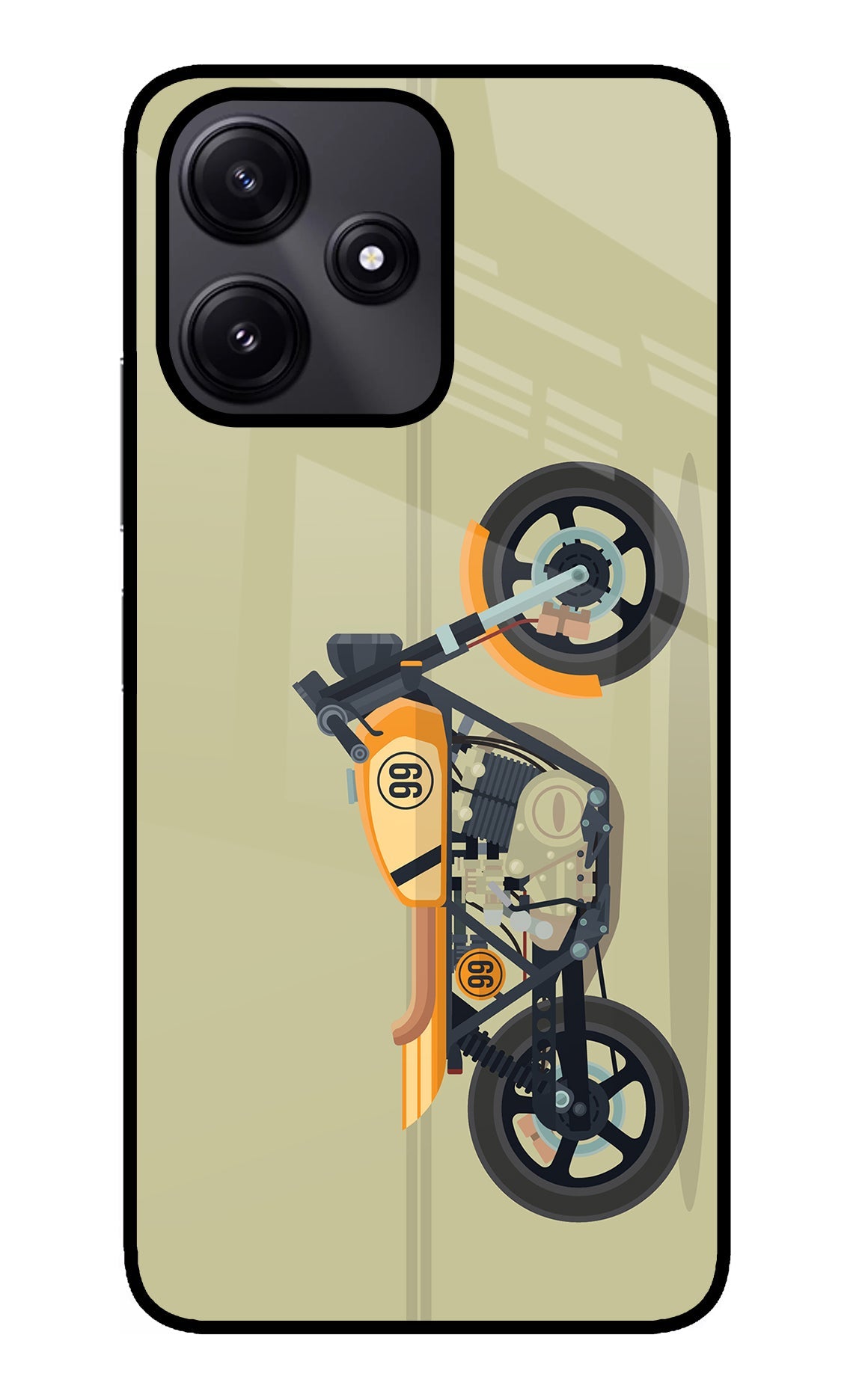 Vertical Speedster Poco M6 Pro 5G Glass Case