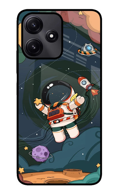 Cartoon Astronaut Redmi 12 5G Back Cover