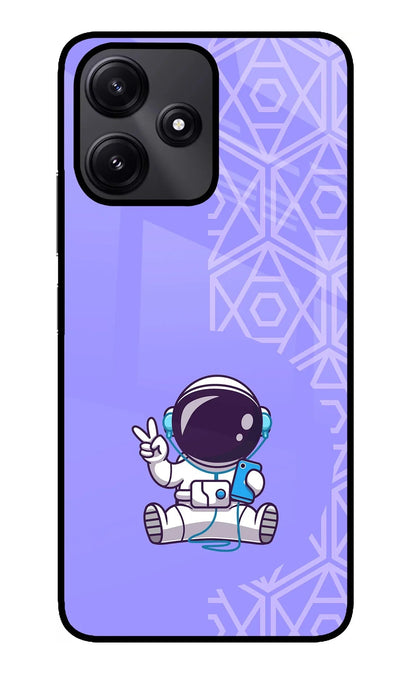 Cute Astronaut Chilling Redmi 12 5G Back Cover