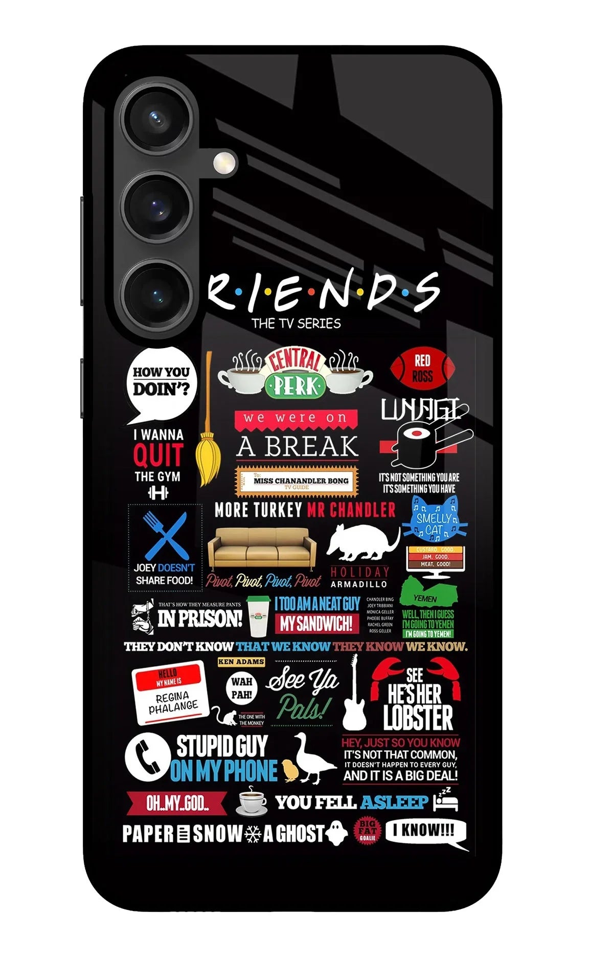 FRIENDS Samsung S23 FE 5G Glass Case