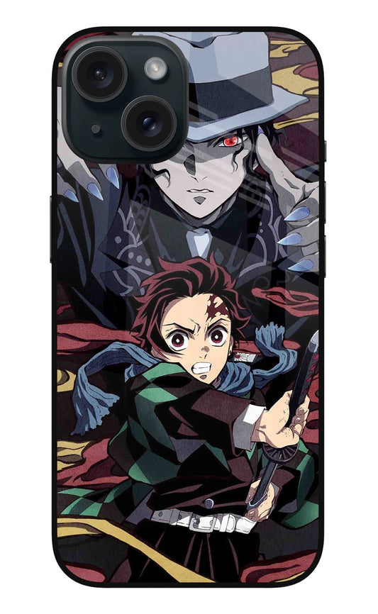 Demon Slayer iPhone 15 Plus Glass Case
