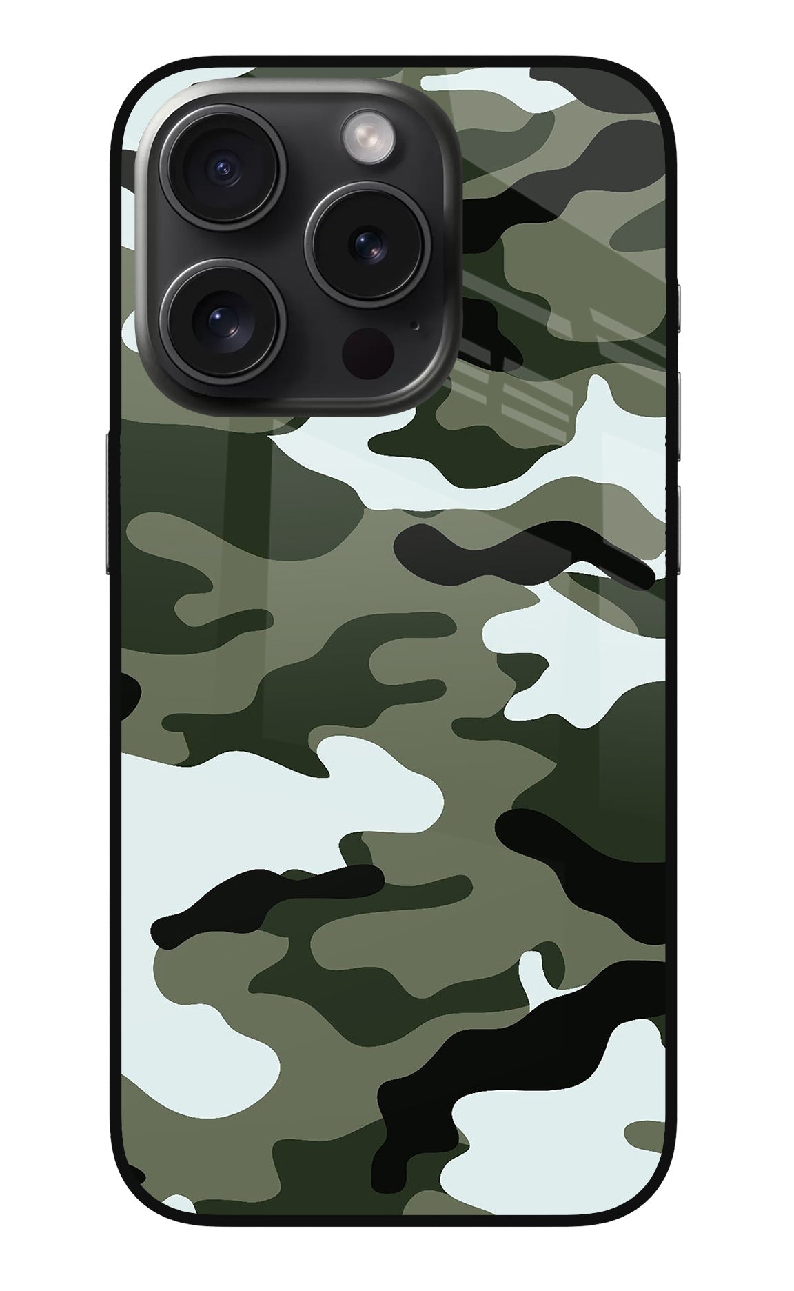 Camouflage iPhone 15 Pro Back Cover