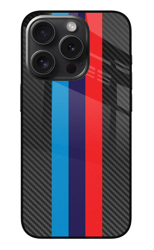 BMW Stripes Pattern iPhone 15 Pro Max Back Cover