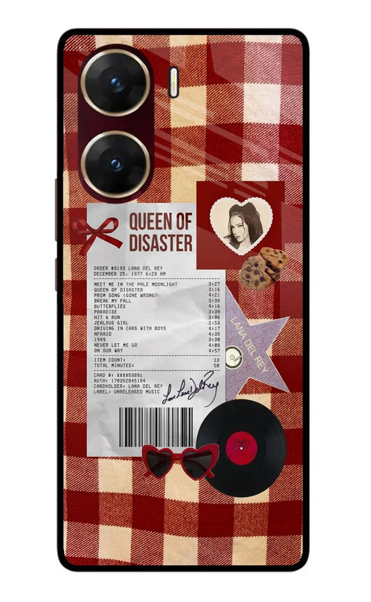 Queen of Disaster Vivo V29E Glass Case