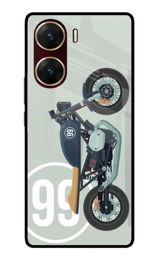 Classic Cafe Racer 99 Vivo V29E Glass Case