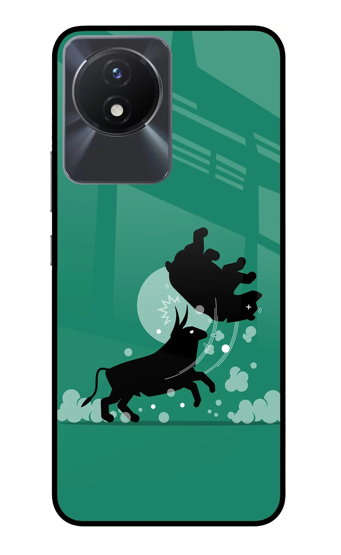 Bull Conqueror Vivo Y02/Y02T Glass Case