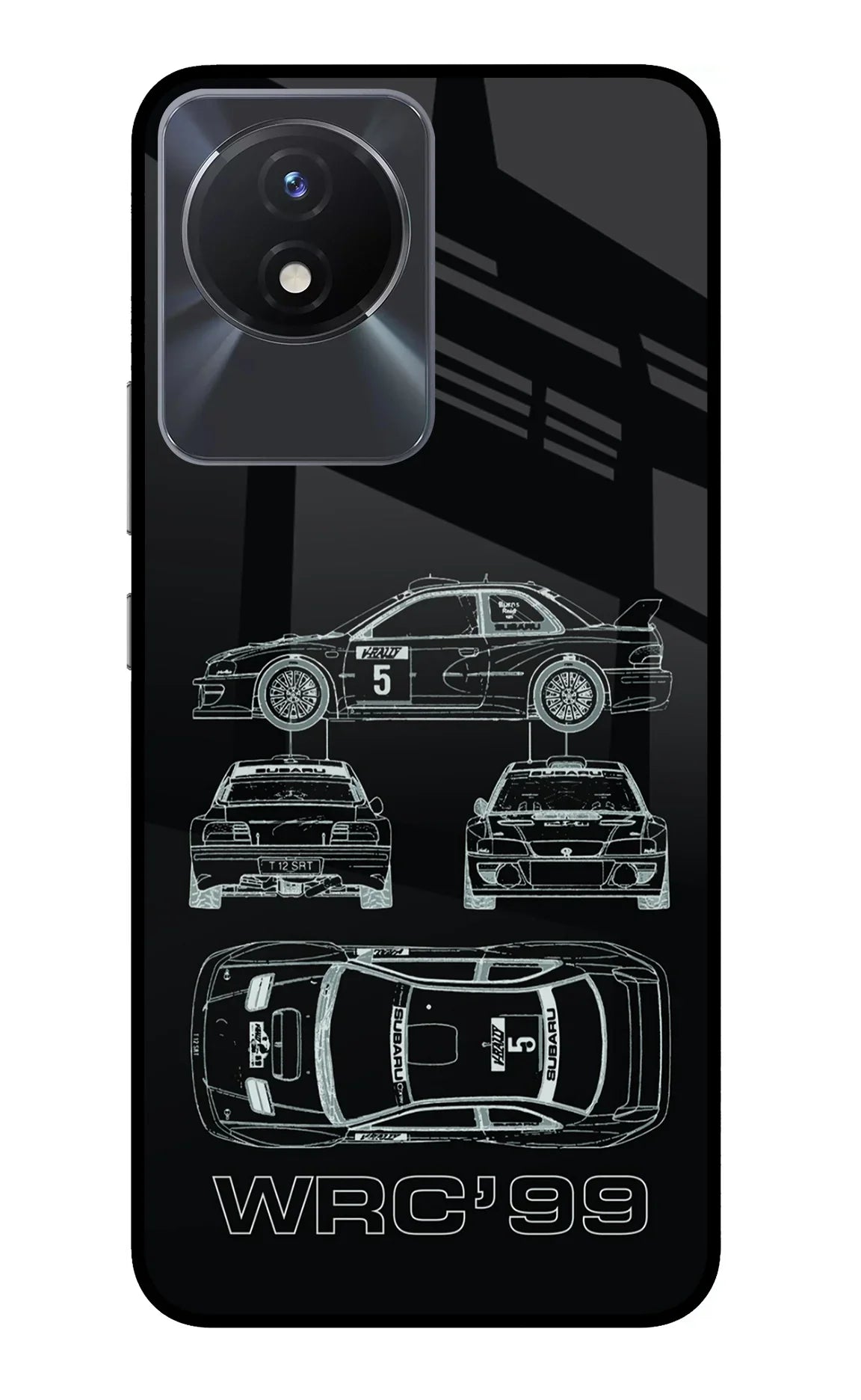 WRC'99 Vivo Y02/Y02T Glass Case