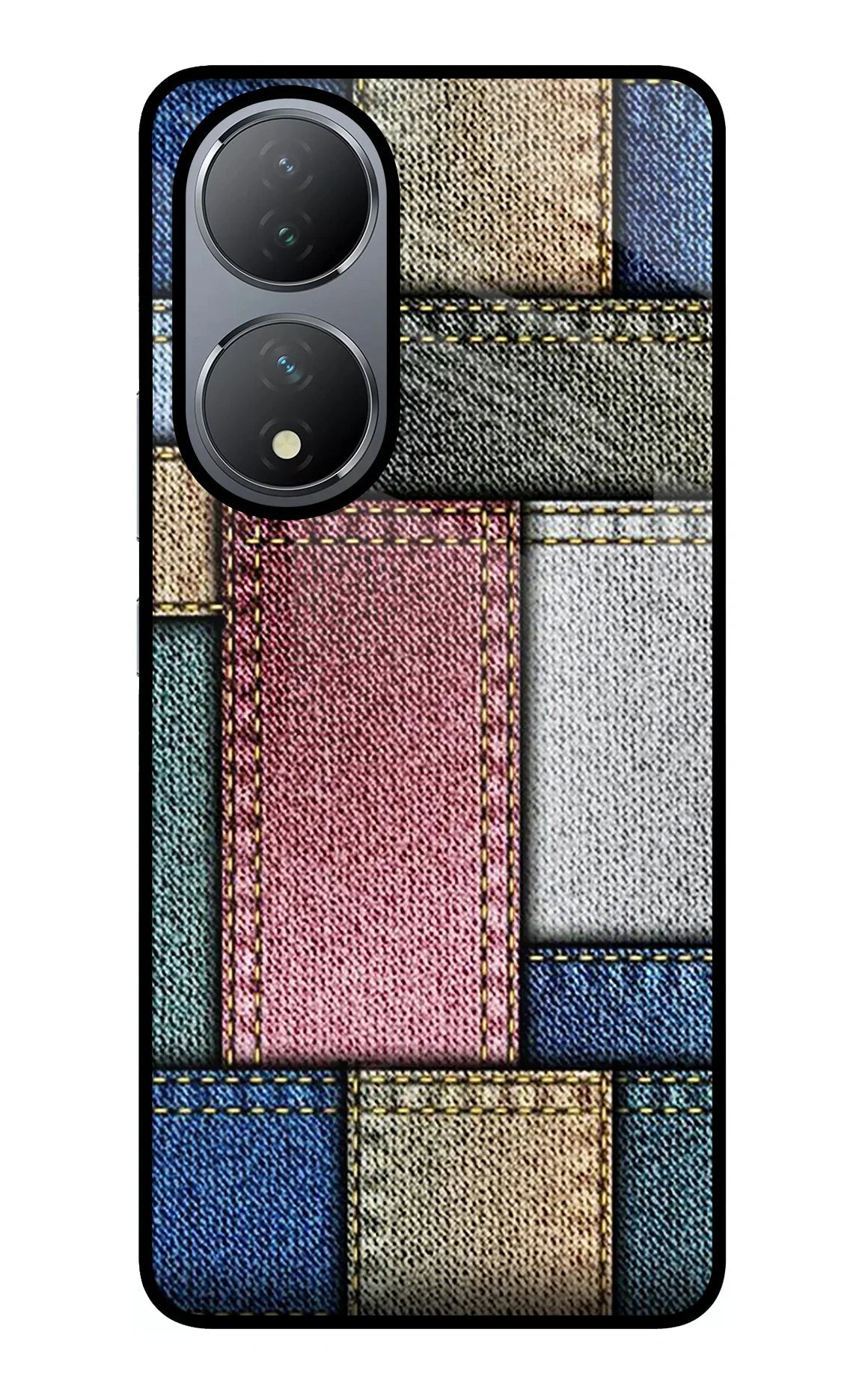Multicolor Jeans Vivo Y100 Back Cover