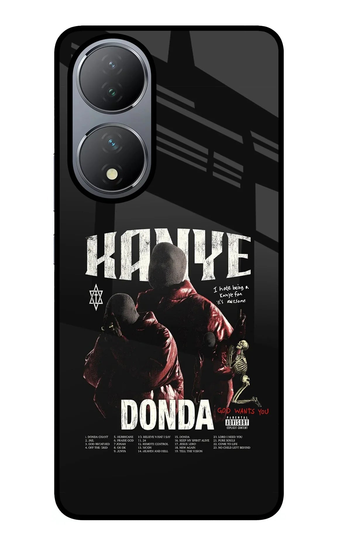 Donda Kanye West Vivo Y100 Glass Case