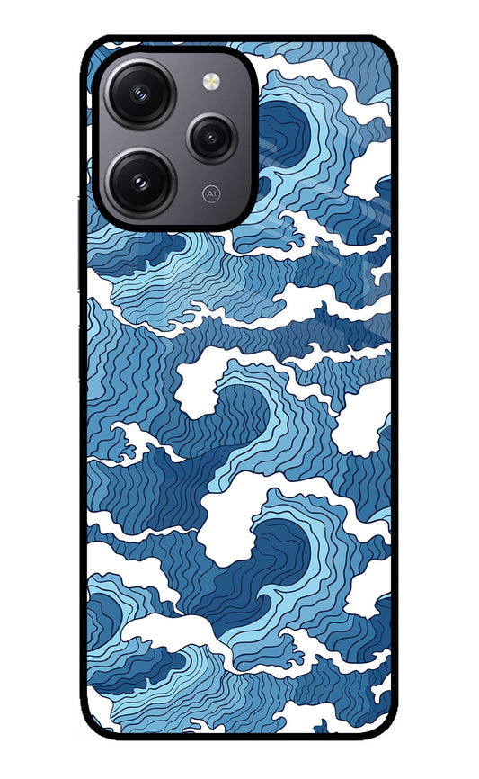 Blue Waves Redmi 12 4G Back Cover