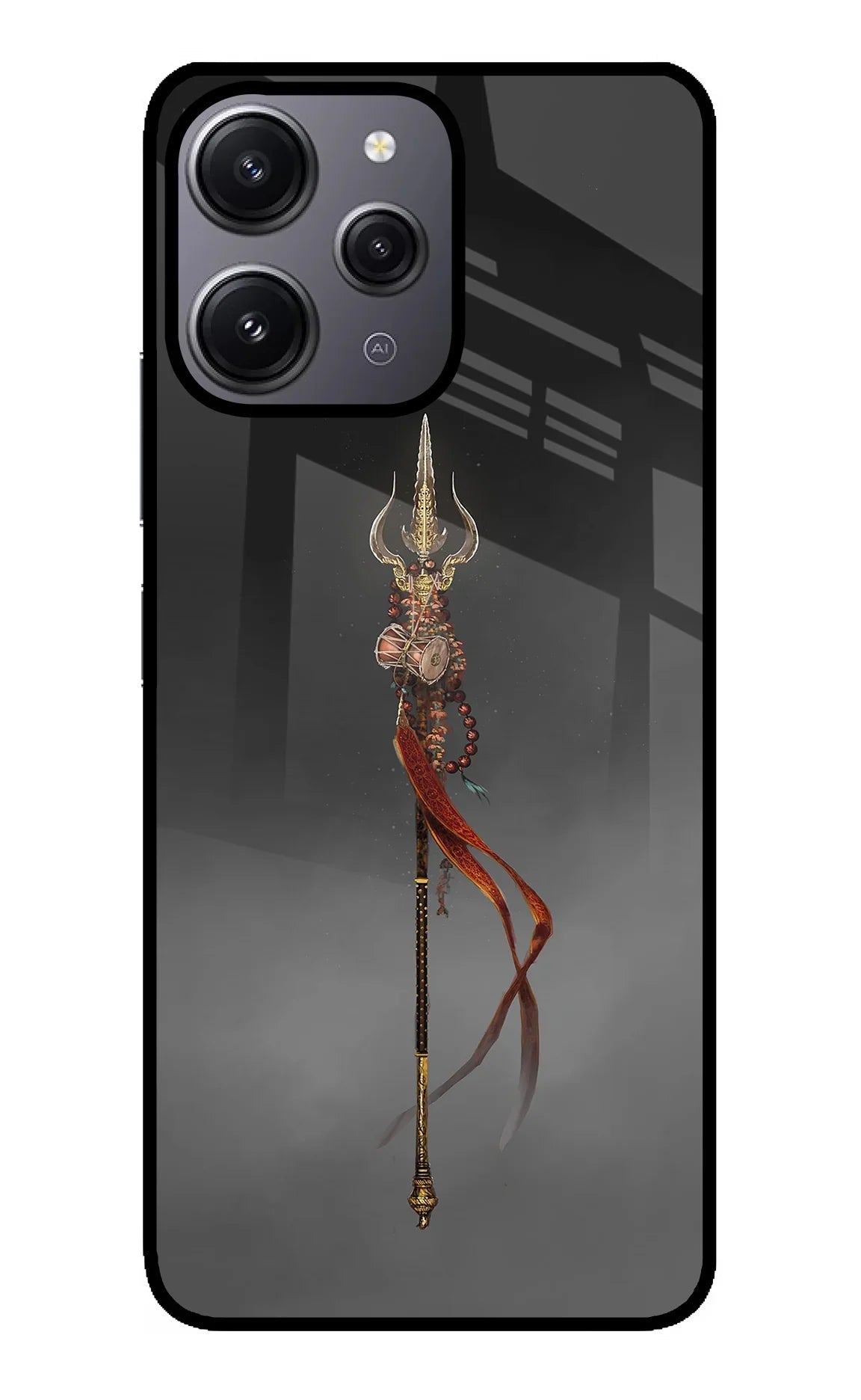 Shiv Trishul Redmi 12 4G Glass Case