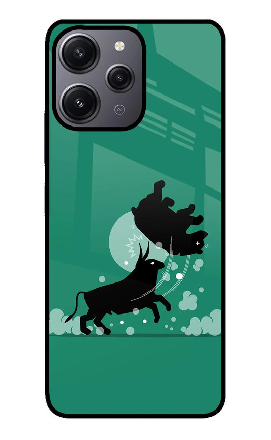 Bull Conqueror Redmi 12 4G Glass Case