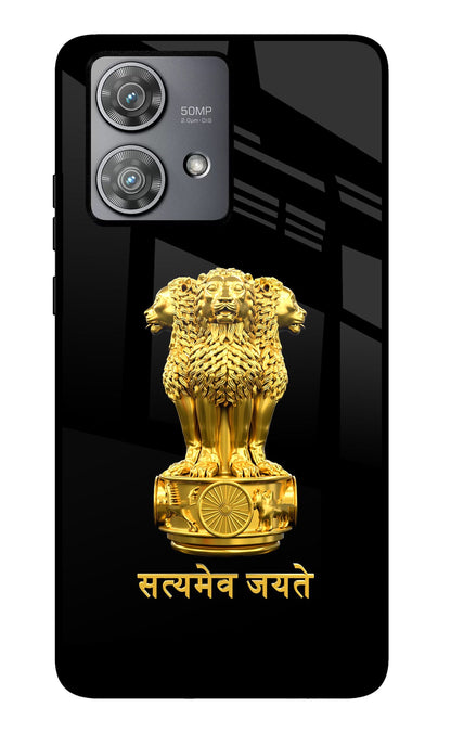 Satyamev Jayate Golden Moto Edge 40 Neo Back Cover