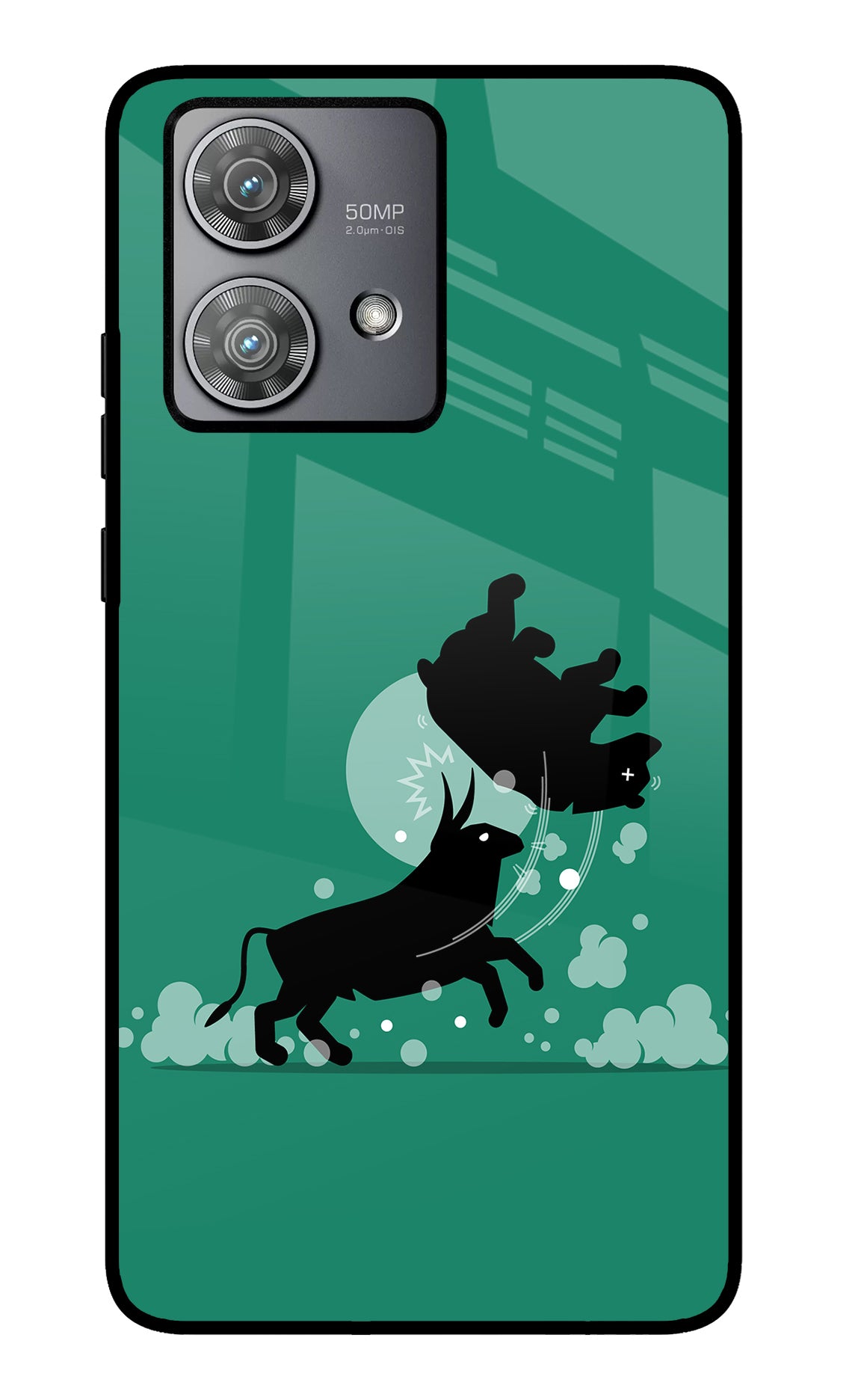 Bull Conqueror Moto Edge 40 Neo Glass Case