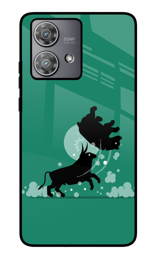Bull Conqueror Moto Edge 40 Neo Glass Case