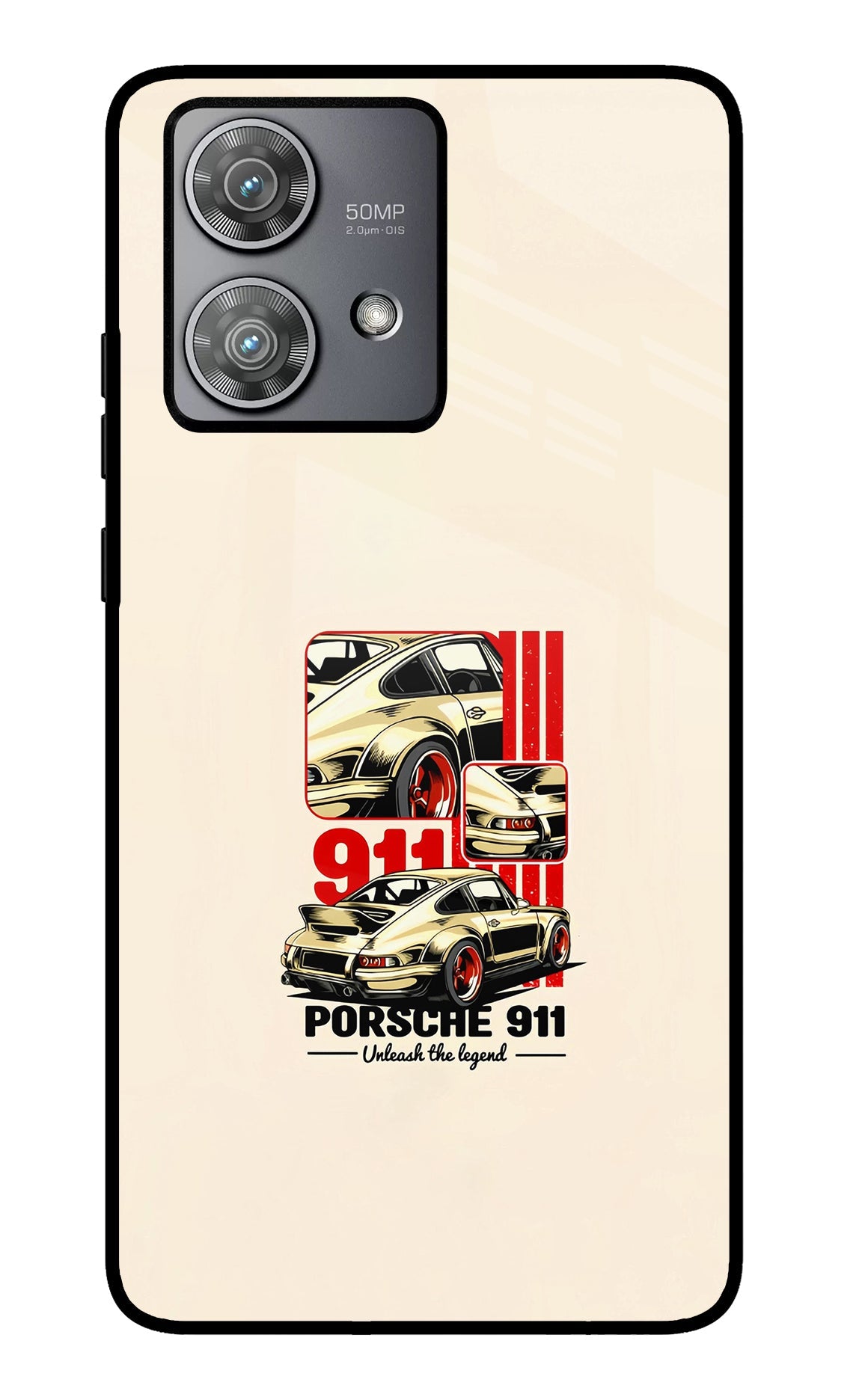 Classic Porsche 911 Moto Edge 40 Neo Glass Case
