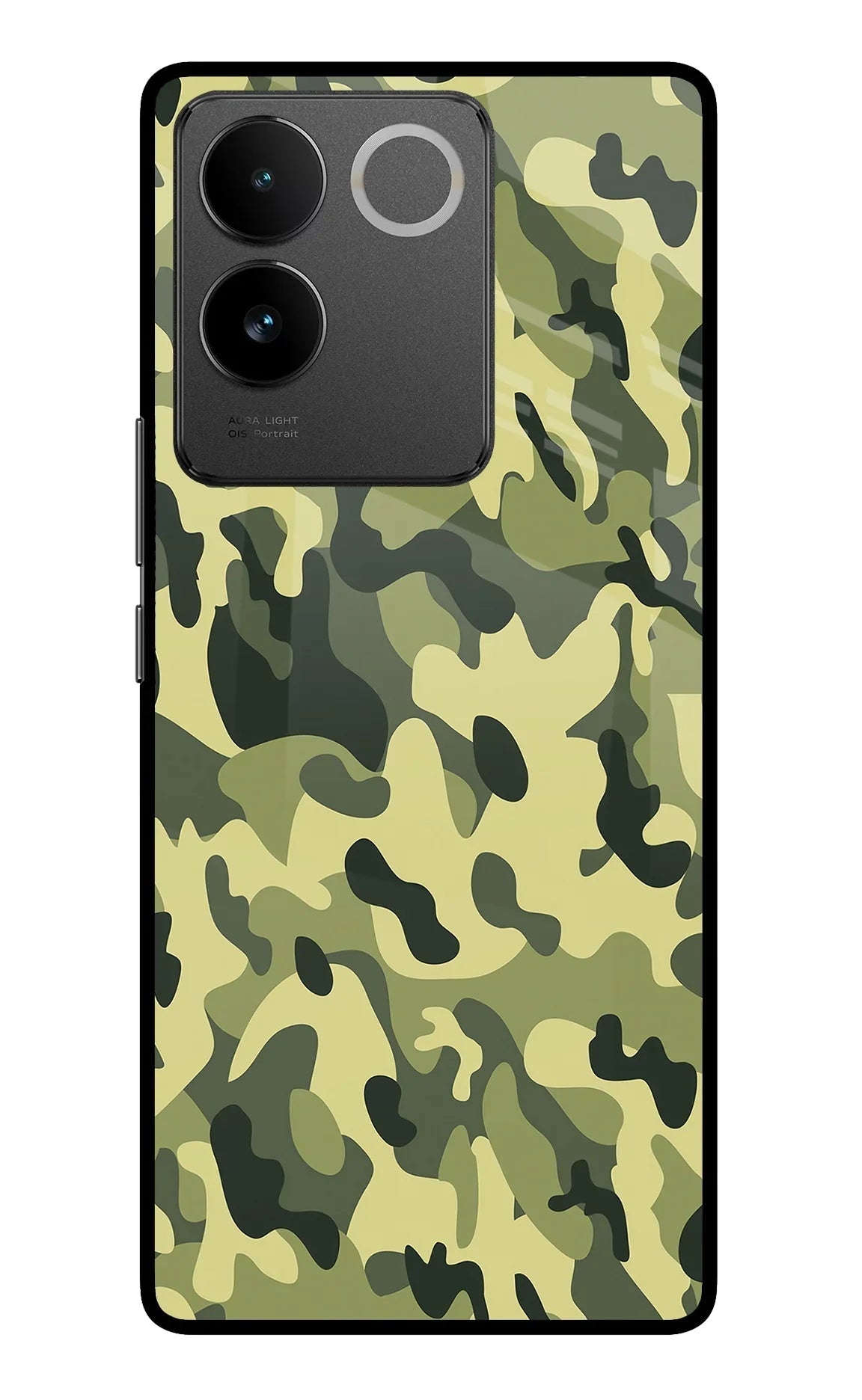 Camouflage Vivo T2 Pro 5G Glass Case