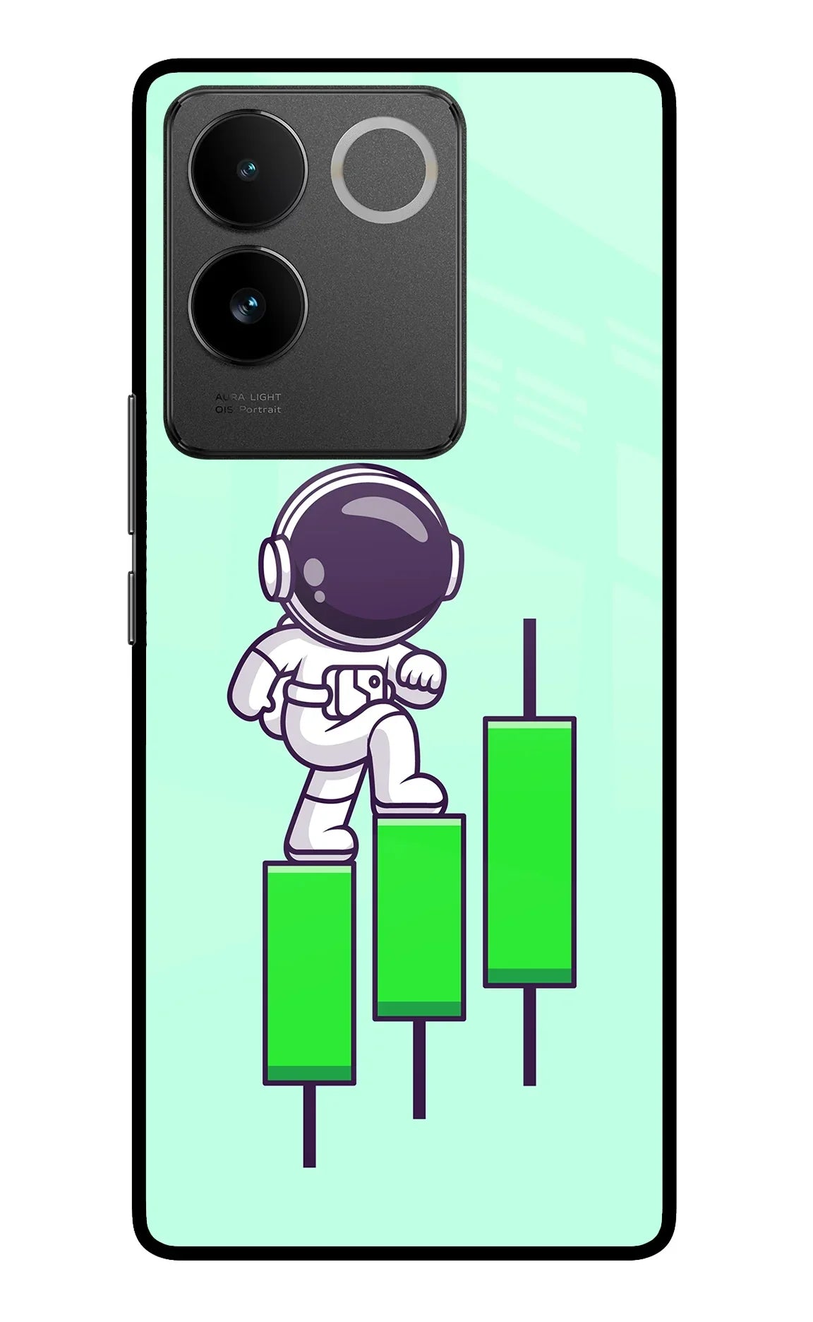 Astronaut Trader Vivo T2 Pro 5G Glass Case