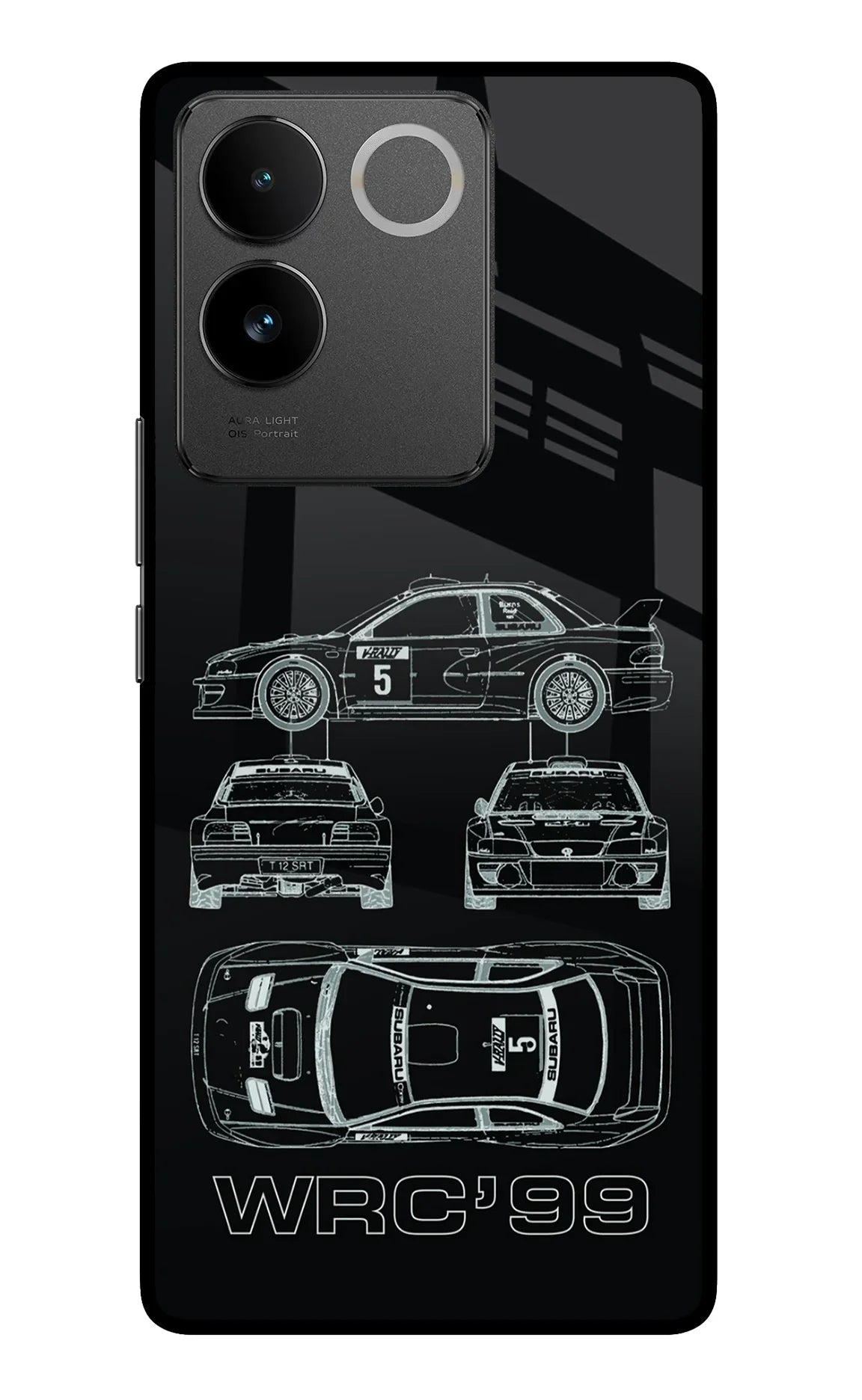 WRC'99 Vivo T2 Pro 5G Glass Case