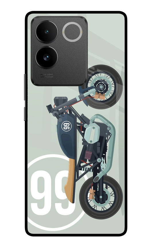 Classic Cafe Racer 99 Vivo T2 Pro 5G Glass Case