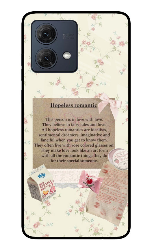 Hopeless Romantic Moto G54 5G Glass Case