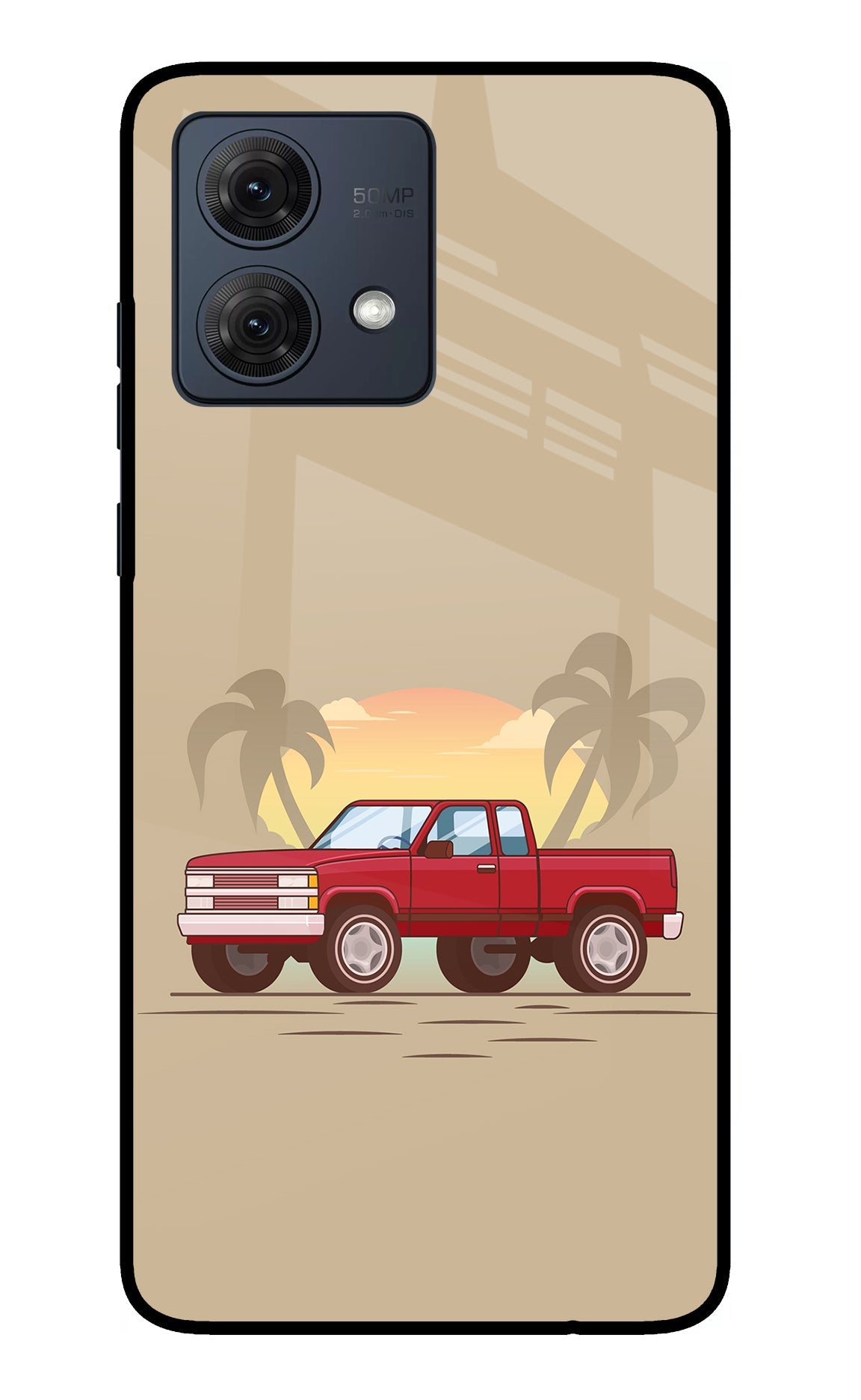 Desert Classic Drive Moto G54 5G Glass Case