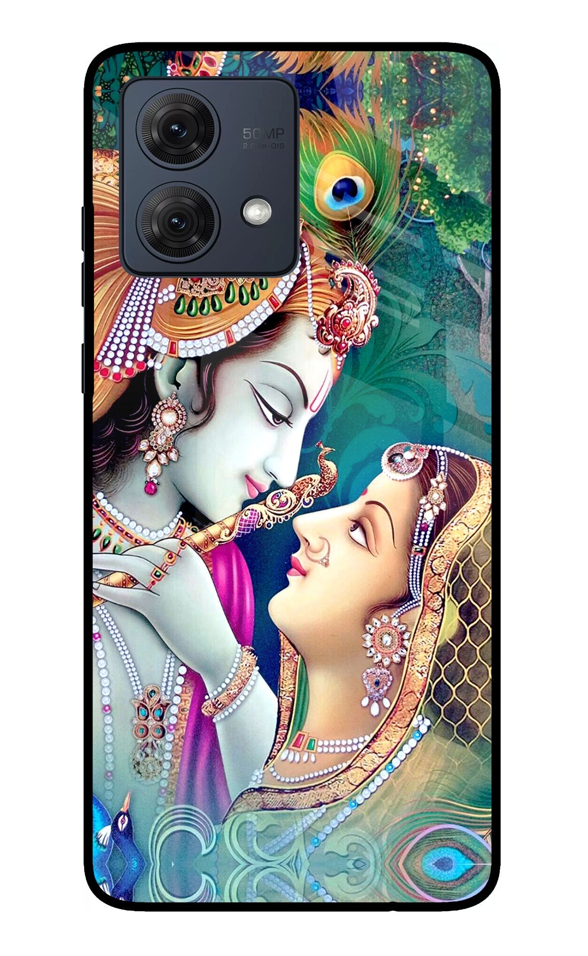 Lord Radha Krishna Moto G84 5G Glass Case
