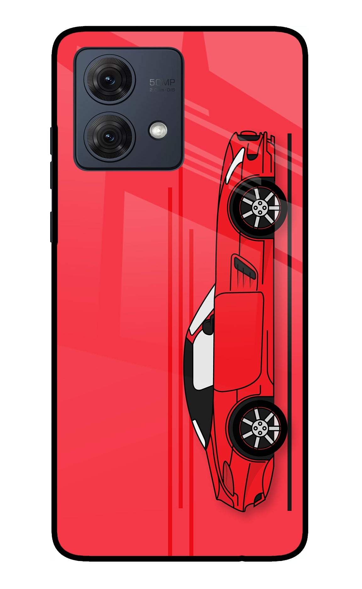 Red Velocity Moto G84 5G Back Cover
