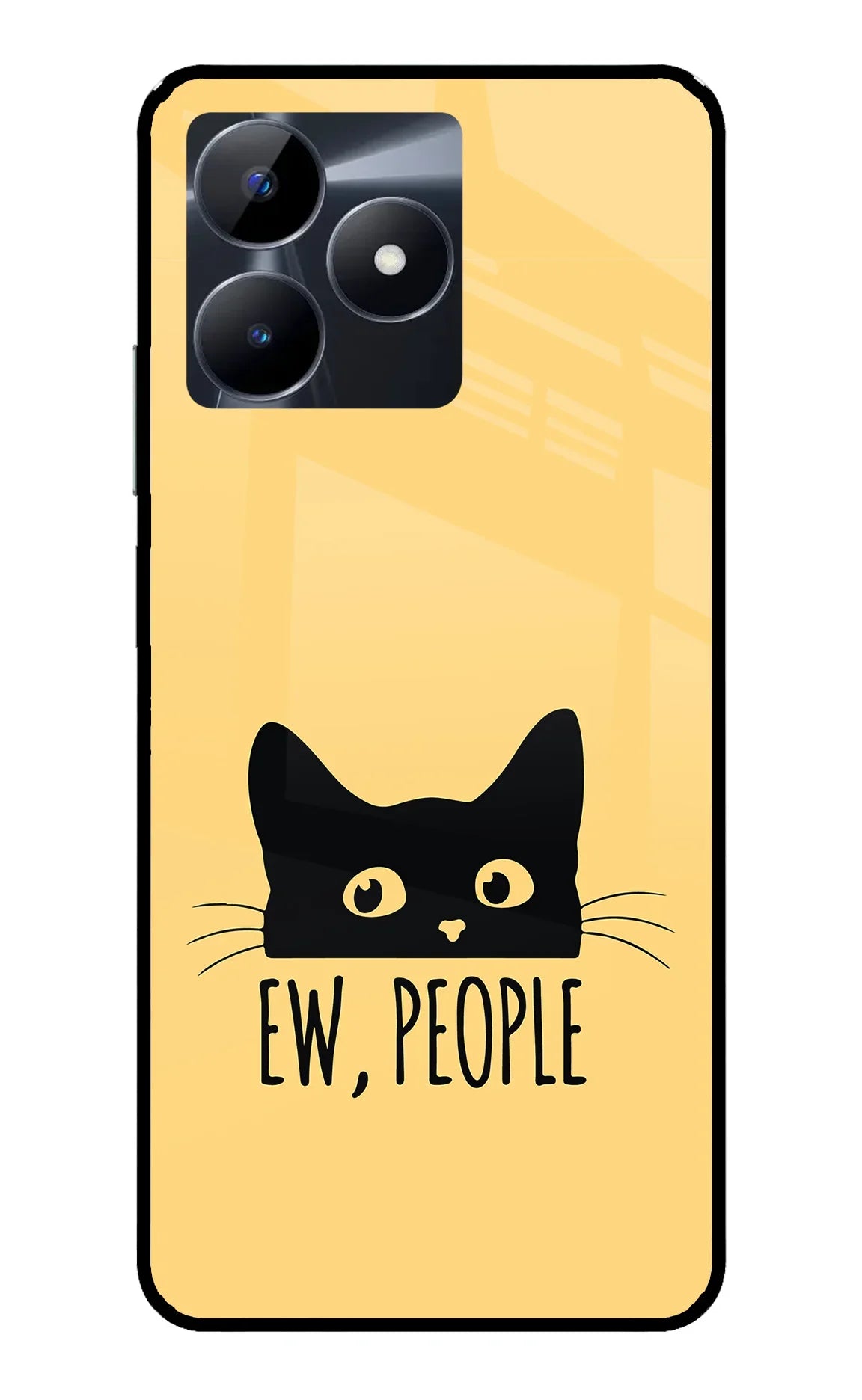 Ew People Catitude Realme C53 Glass Case