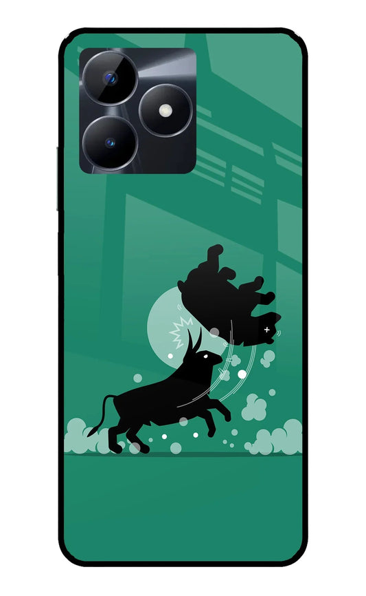 Bull Conqueror Realme C53 Glass Case