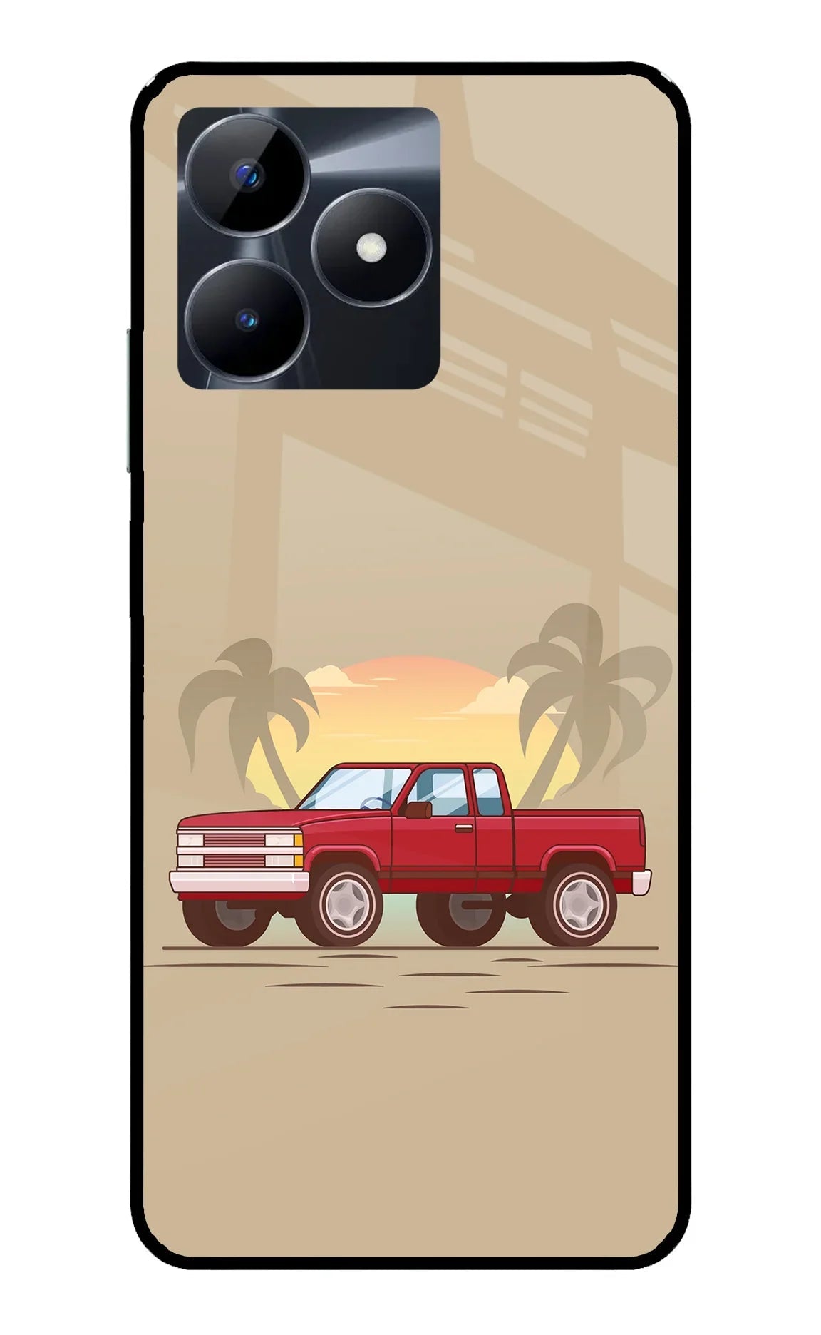 Desert Classic Drive Realme C53 Glass Case