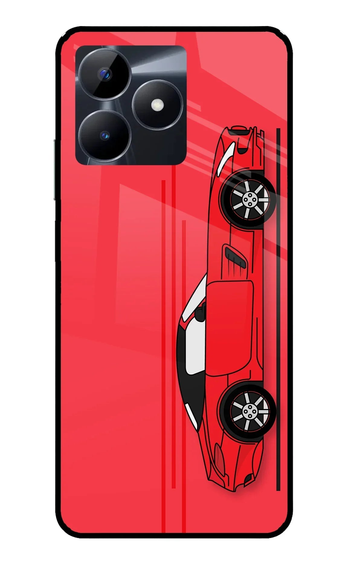 Red Velocity Realme C53 Back Cover