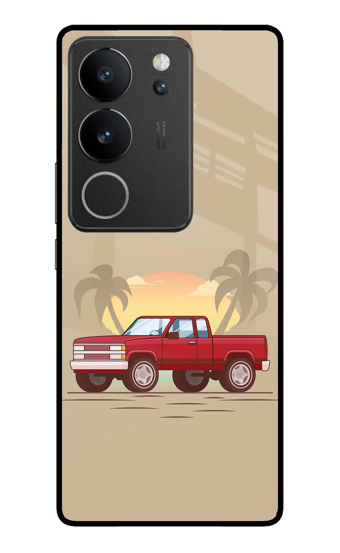 Desert Classic Drive Vivo V29/V29 Pro Glass Case