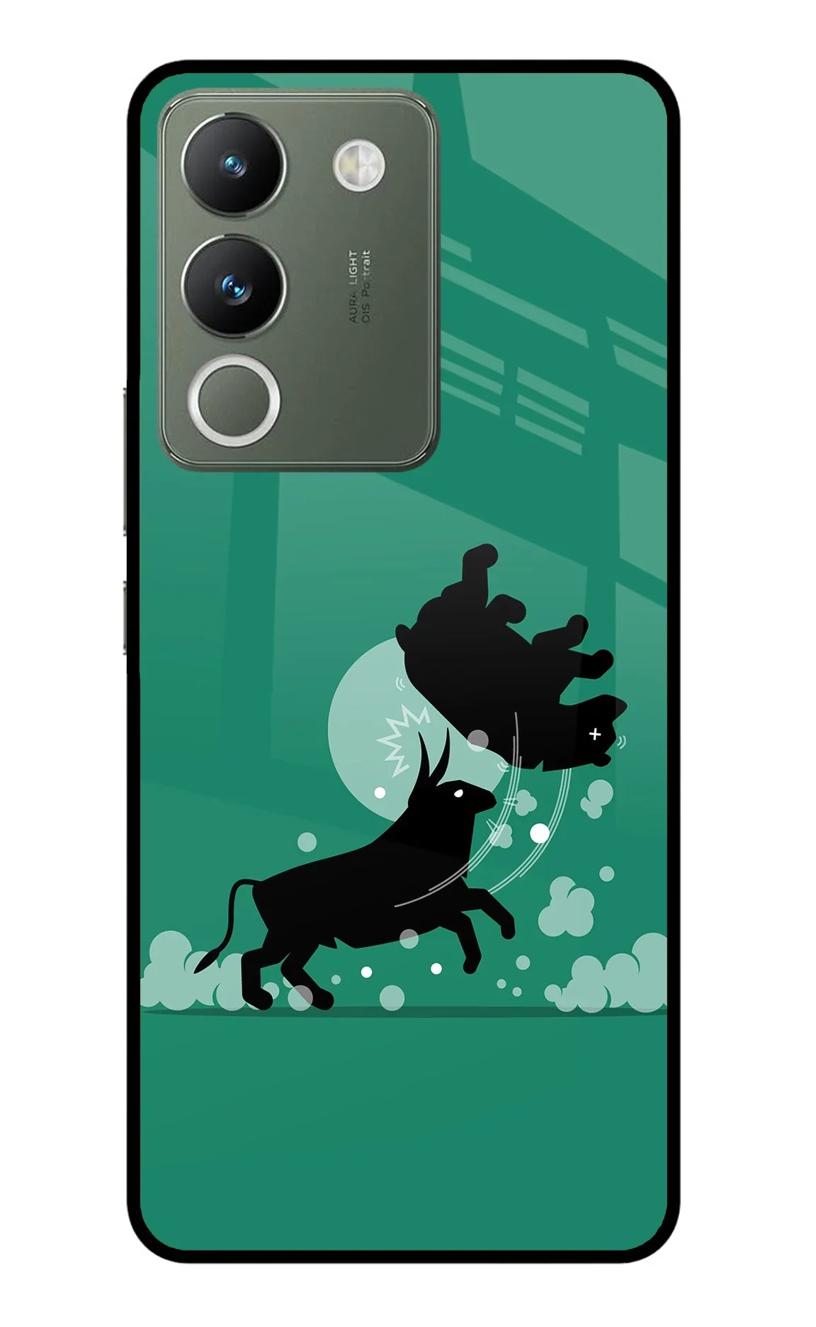 Bull Conqueror Vivo Y200 5G Glass Case
